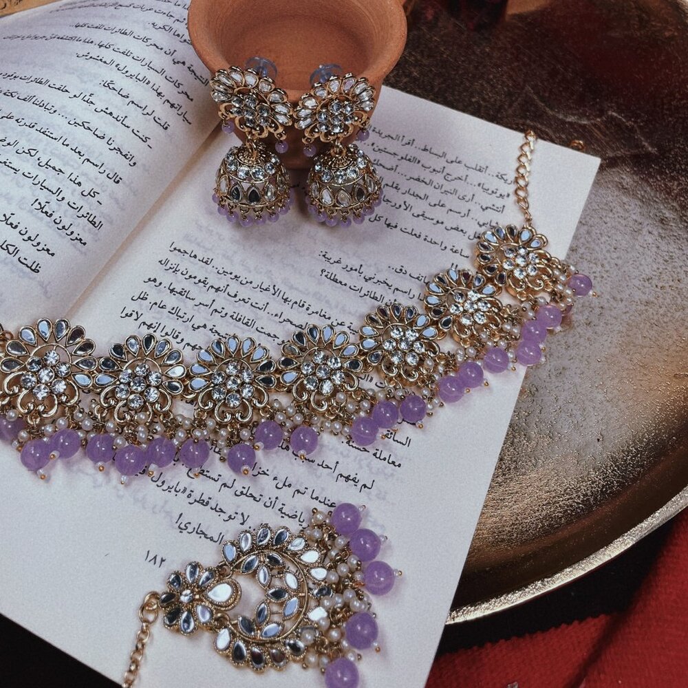 Indian Jewelry -  Empress (purple)